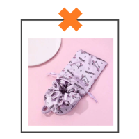 Slaapmasker unicorn slaapmasker + scrunchie paars